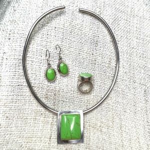 Silver and Jade Jewelry